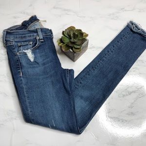 Rag & Bone distressed skinny jeans, LA Paz color